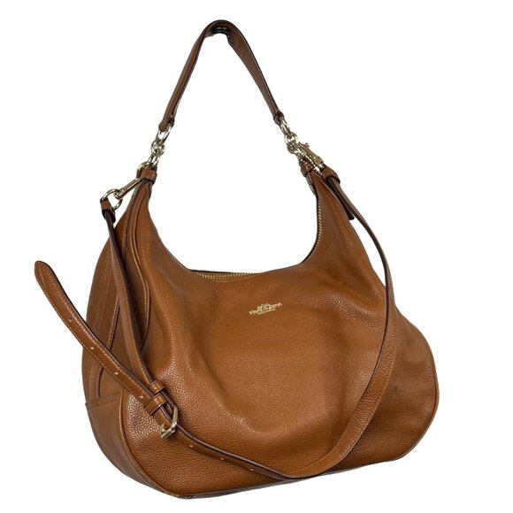 COACH Medium size, brown, CROSSBODY, SHOULDER, LEATHER HOBO BAG. - Picture 5 of 15